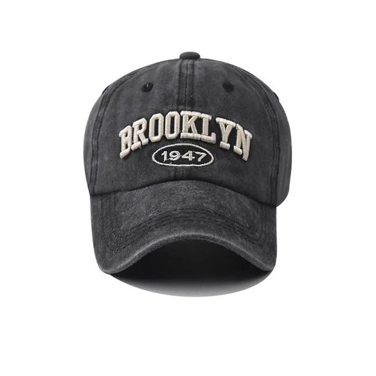 New Brooklyn Cotton Embroidered Baseball Hat Men'S And Women'S Hat