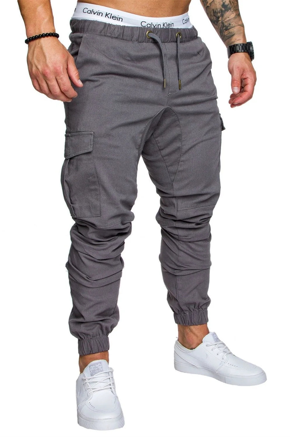 S-5XL New Men's Cargo Pants Tooling Multi Pocket Trousers Woven Fabric