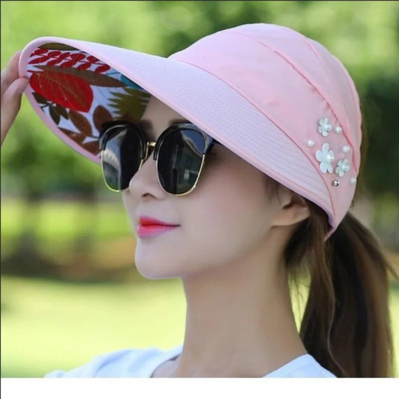 Sun Hat Summer Shade hHt For Women Foldable Sun Protection Beach Large
