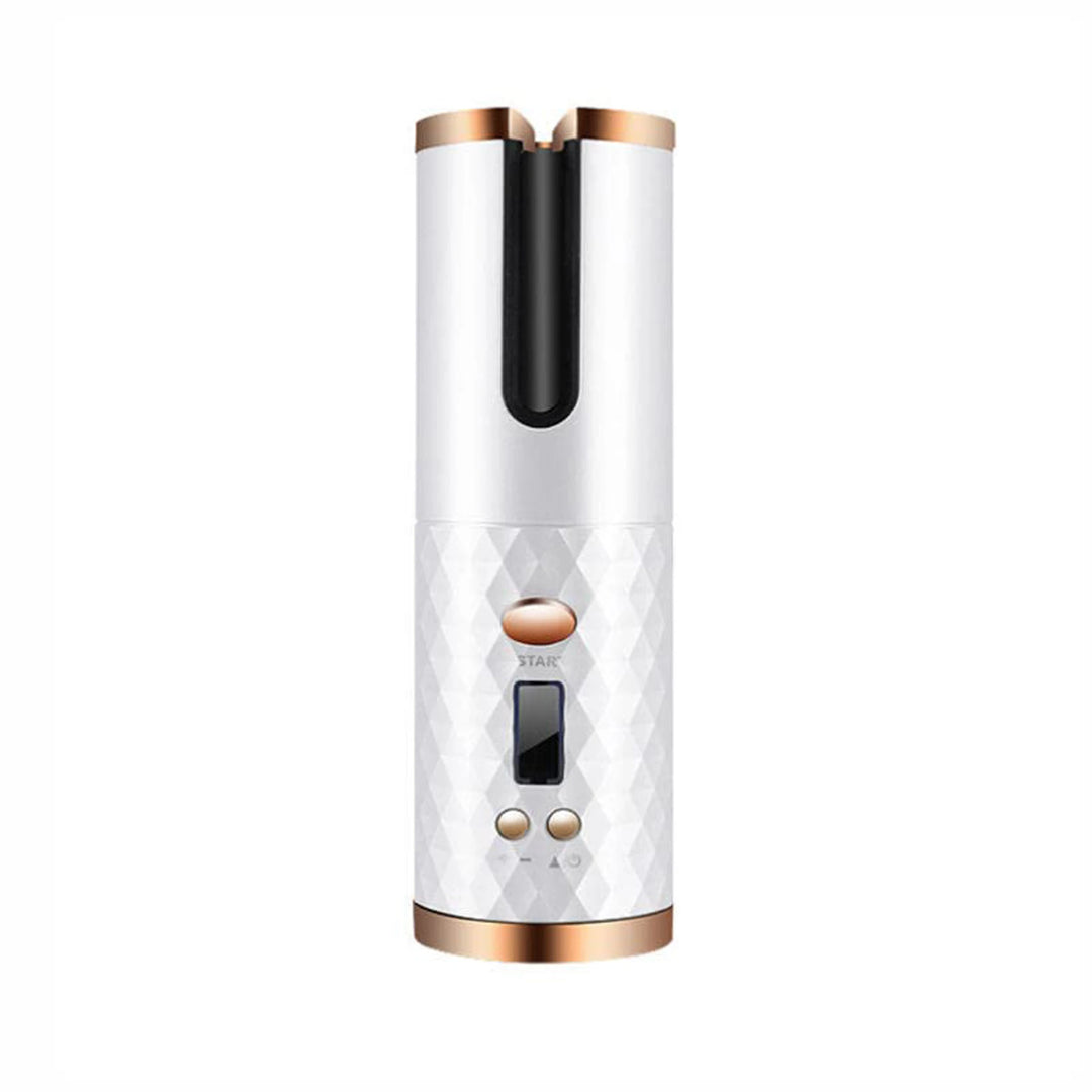 Automatic Rotation Iron, Cordless Iron, 6 Temperature Modes LCD Display Cordless Automatic Hair Roller for wavy hair