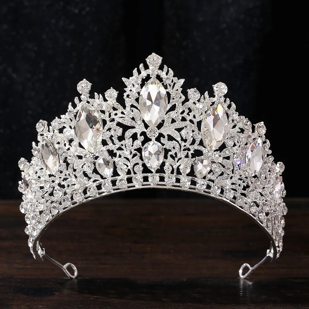 Luxury Waterdrop Crown Wedding Dr Headwear Baroque Alloy Bridal Crown Hair Accory for Women Fre out New Faion Jewelry