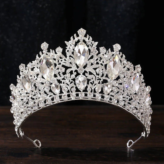 Luxury Waterdrop Crown Wedding Dr Headwear Baroque Alloy Bridal Crown Hair Accory for Women Fre out New Faion Jewelry