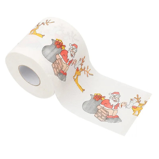 Christmas Santa Claus Bath Toilet Roll Paper Merry Christmas