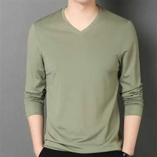Oversize Smooth Shirts for Men 2023 New Arrival Jersey V-neck