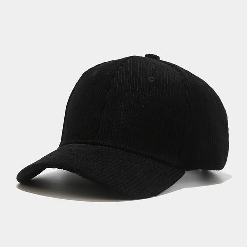 Spring Autumn Corduroy Baseball Cap for Women Men Unisex Vintage Solid