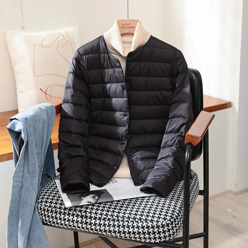 2024 New Arrivals Autumn Winter Warm Women White Duck Down Slim