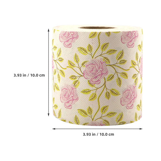 Toilet Paper Printed Roll Paper Decorative Flower Printing Napkin