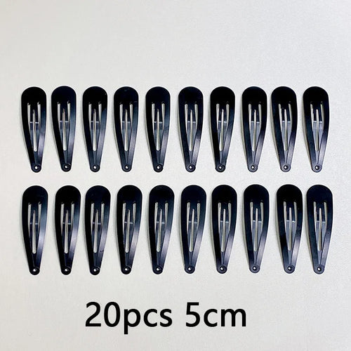 10/20/30pcs/set Women Silver Gold Black Waterdrop Shape Basic Alloy