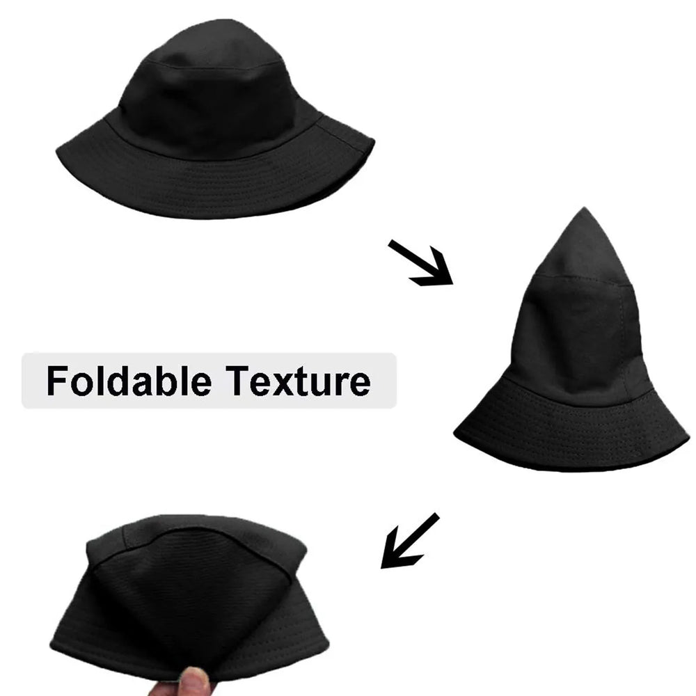 Reversible Blank Bucket Hat Summer Travel Beach Sun Hat for Women Men