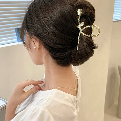 Metal Geometric Hair Claw Crab Hairpins Fashion Cross Hair Clips