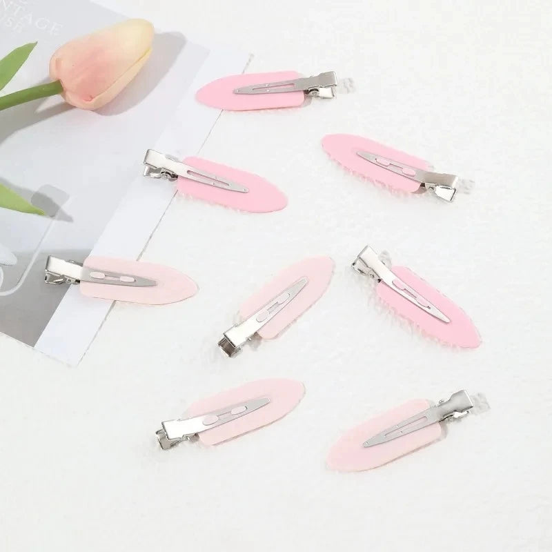 8pcs/set Women Girls No Bend  Seamless Hair Clips Side Bangs Barrette