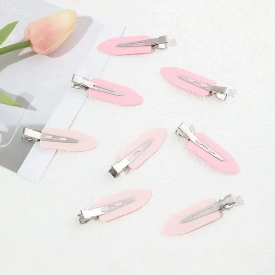 8pcs/set Women Girls No Bend  Seamless Hair Clips Side Bangs Barrette