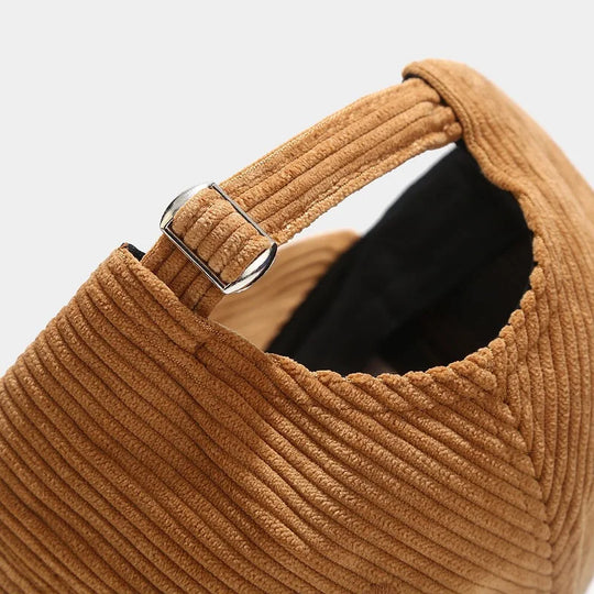 Spring Autumn Corduroy Baseball Cap for Women Men Unisex Vintage Solid