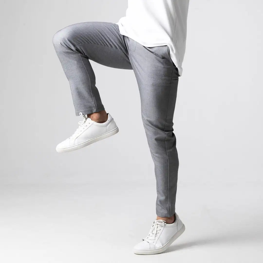 Men's Pants Active Chinos Comfortable Men Long Stylish Slim Fit Ankle