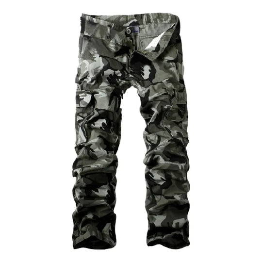 Fashion Pocket Men's Camouflage Pants Casual Thickening Trouser  Style