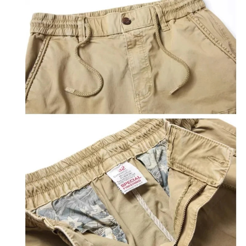Cargo Pants Men Jogging Casual Pants Cotton Full Length Tactical