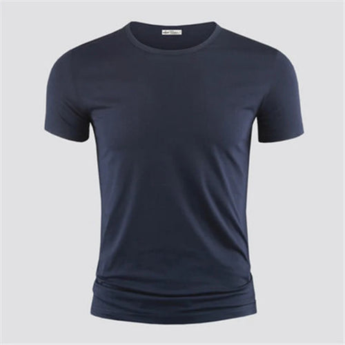 2025 Men's T Shirt Pure Color V Collar Short Sleeved Tops Tees Men