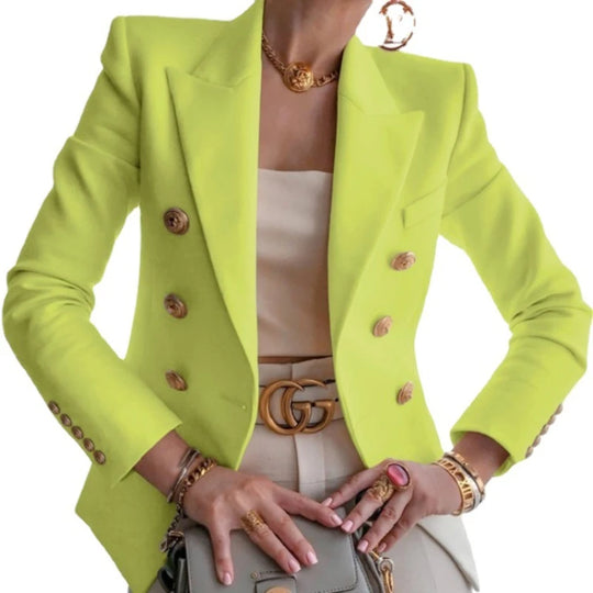 Black Blazers Women 2023 Single-button Outwear All-match Long Sleeve