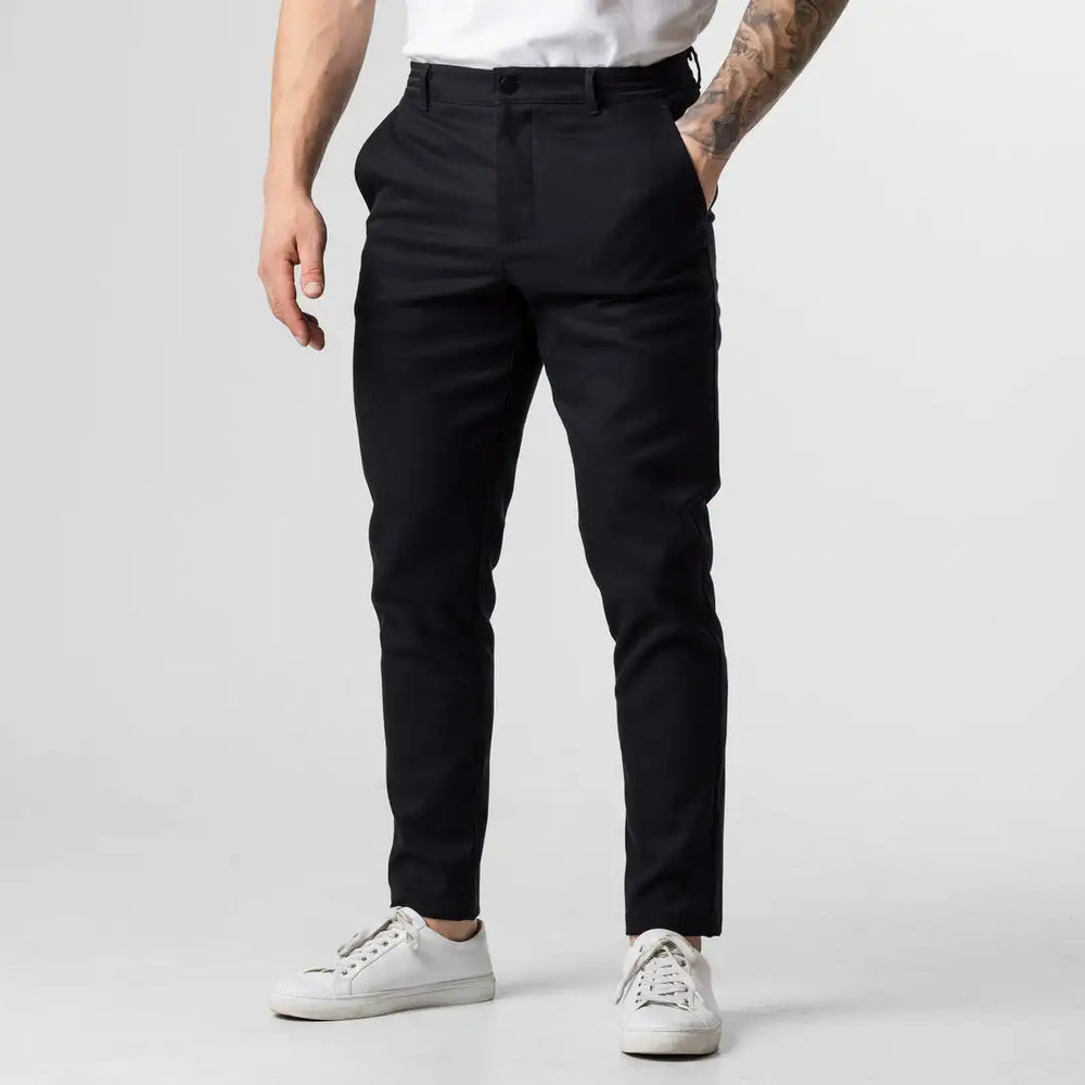 Men's Pants Active Chinos Comfortable Men Long Stylish Slim Fit Ankle