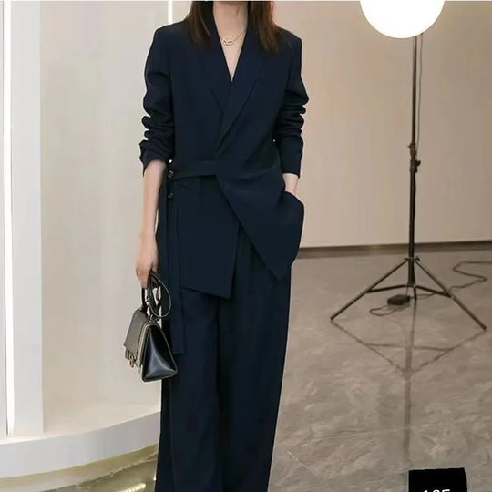 Women's Spring Autumn New Casual Suit Jacket Matching Set Korean