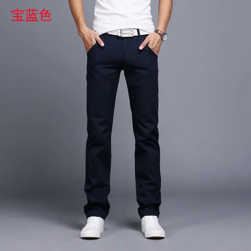 8 Color Classic Casual Men Pants Spring Autumn New Business Fashion