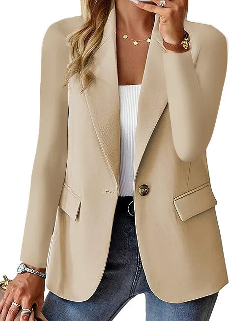 casual long sleeve suit jacket office lady spring autumn fashion