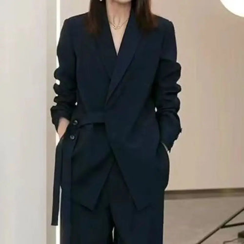 Women's Spring Autumn New Casual Suit Jacket Matching Set Korean