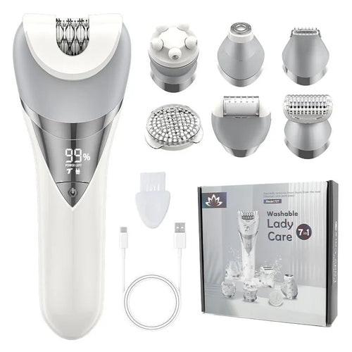 Electric Razor for Women 7 in 1 Painless Wet & Dry Women Shaver Blade