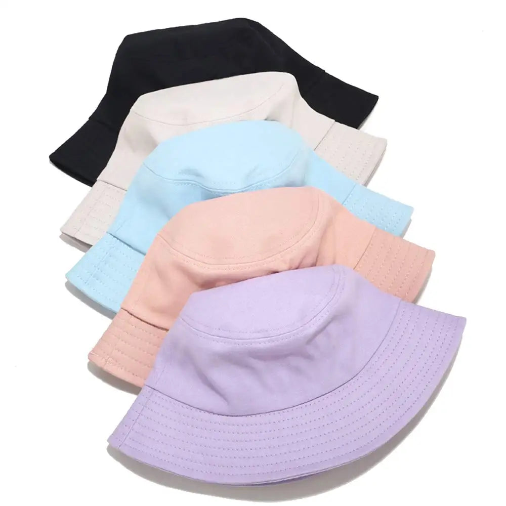 Reversible Blank Bucket Hat Summer Travel Beach Sun Hat for Women Men
