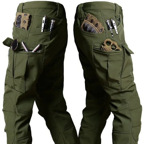 Softshell Warm Pants Men's Waterproof Sharkskin Fleece Working