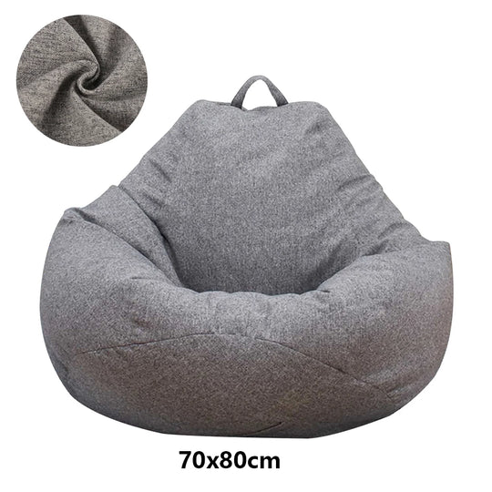Lazy Sofa Cover Large Without Filler Bean Bag Cover Comfortable Outdoor Bedroom Lazy Seat Bag Tatami Living Room Beanbags
