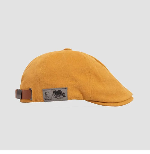 Retro classic beret for men and women Japanese street trend back