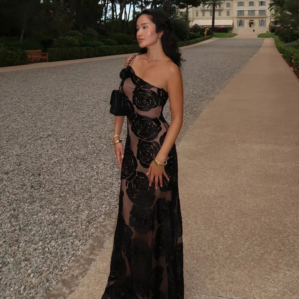 Oligai Birthday Dress for Women 2024 One Shoulder Elegant Dress Sexy