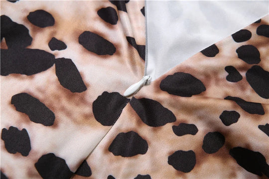 Weird Puss Zip Fit Jumpsuit Women Spring Y2K Leopard Print Full Sleeve Hipster Midnight Stretch Streetwear Workout Overalls