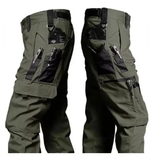Wear Resistant Work Pant Man Multi-pocket Straight Cargo Trousers