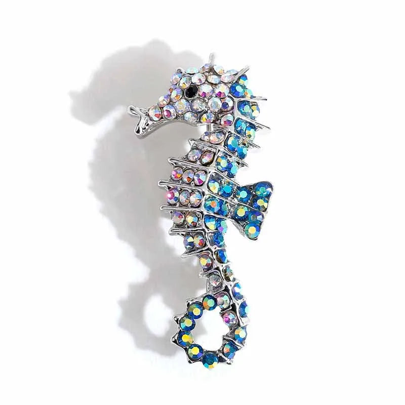 Hotsale Beautiful Sapphire Blue Crystal Rhinestone Peacock Brooch Jewelry Pin Accessories Animal Brooch