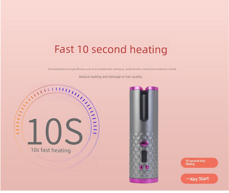 Wireless Hair Curler Cross-Border Fully Automatic Hair Curler USB Charging Bean Bag Portable For Home Hair Curler
