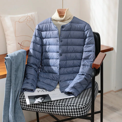 2024 New Arrivals Autumn Winter Warm Women White Duck Down Slim