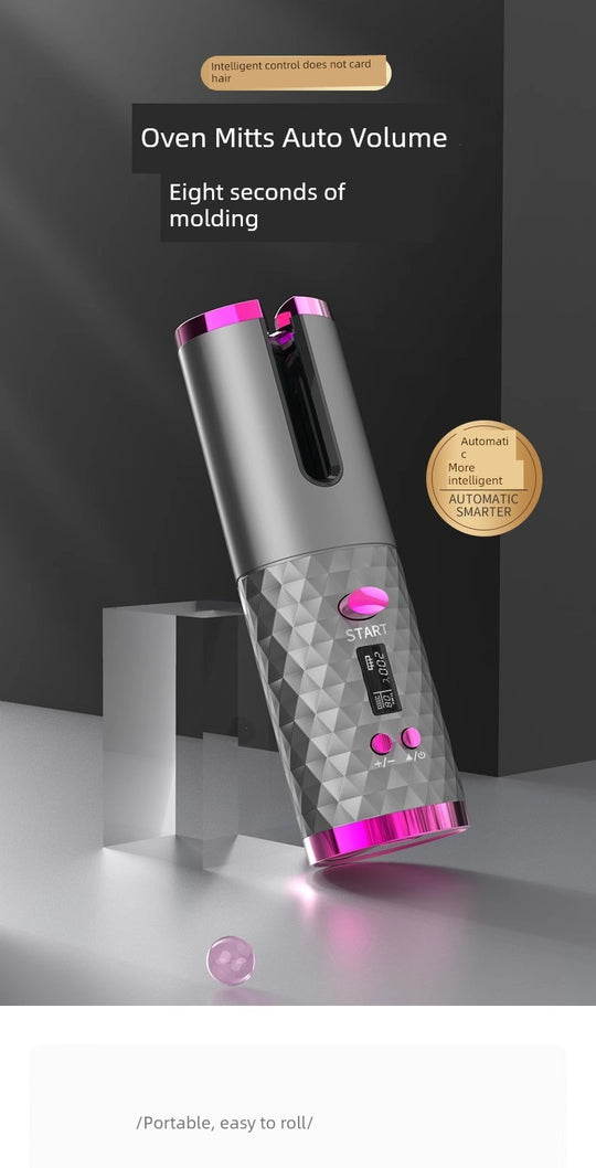 [Men and Women Neutral] Wireless Charging Hair Curler Electric Hair Curler Automatic Non-Ironing Bean Bag Curly Hair Curling Device