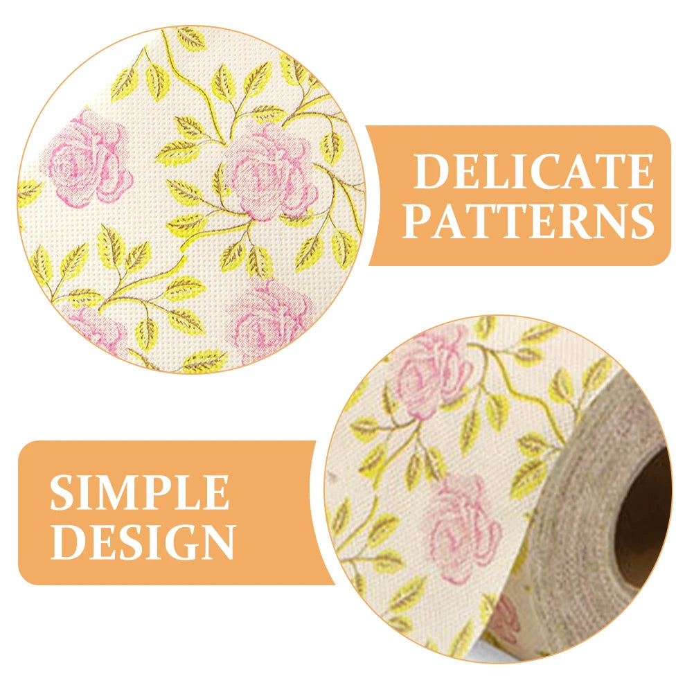 Toilet Paper Printed Roll Paper Decorative Flower Printing Napkin