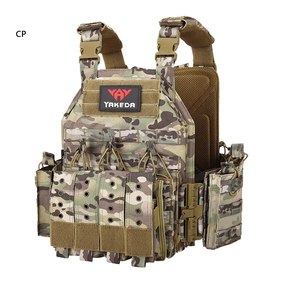 Quick dismantling tactical training vest outdoor CS protective equipment combat vest camouflage suit