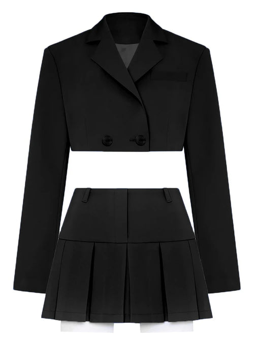 Taruxy Green New Blazers For Women Cropped Coats Jacket Summer Casual