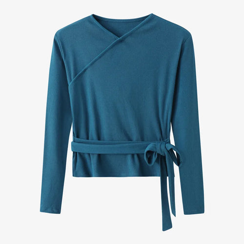 AS 2024 Autumn winter woman clothes thicken ribbing closed-fit wrap