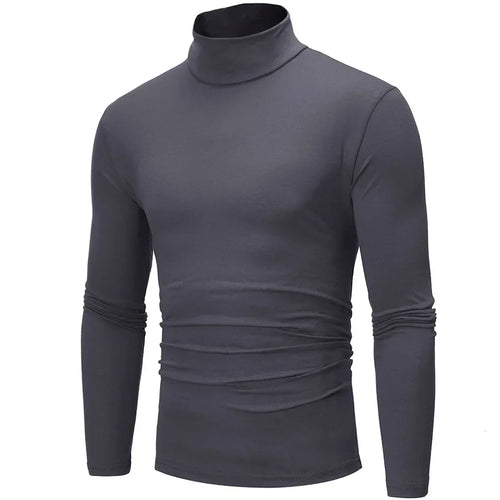 Spring Autumn Thin Men Pullovers Sweaters Turtleneck Knitted Sweater