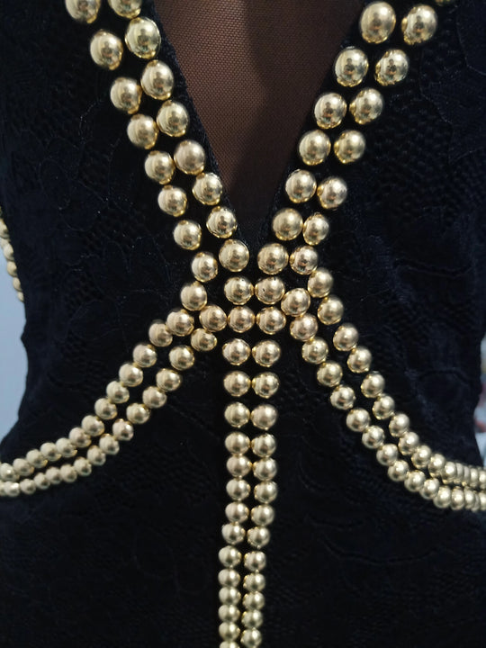 Women's Sexy Dress Spring Summer Latest V-Shaped Collar Hot