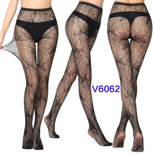 SIMPLEJEWEL Halloween Hot Women Sexy Gothic Fishnet Tights Stars Rose