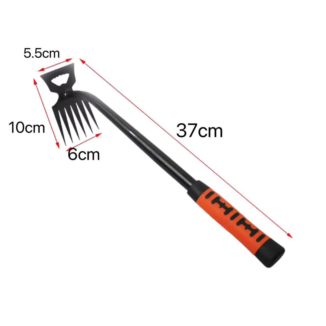 Metal Weed Cleaning Shovel 2 In 1 Garden Rake Stainless Steel 5/6/8/11 Teeth Dual Headed Weeding Tool For Gardening Weeding Tool