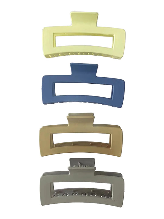 LOVELLO Plastic  Jumbo Square Hair Claw Clips for Women Accessories