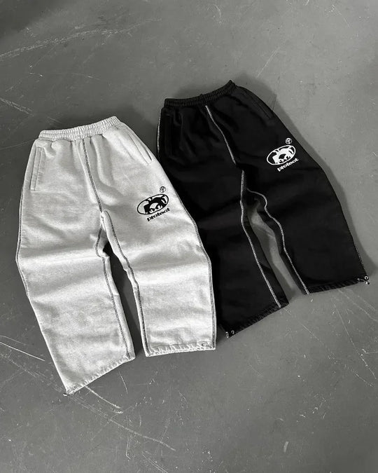 Harajuku Man Long Pants Cargo Streetwear Joggers Men Y2k Casual Police