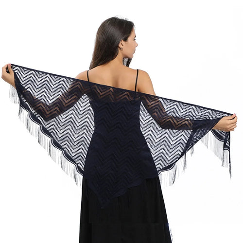 Triangle Scarf Fashion Lace Shawls Lady Cape Wraps Pure Color Wedding